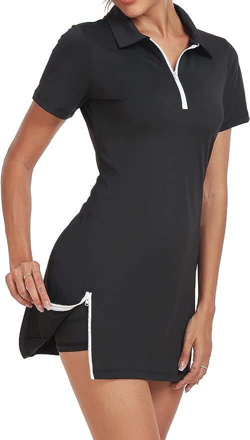 GGOV Womens Two Piece Tennis Golf Dress Active Athletic Exercise Sports Wear Dresses for Women wi... | Amazon (US)