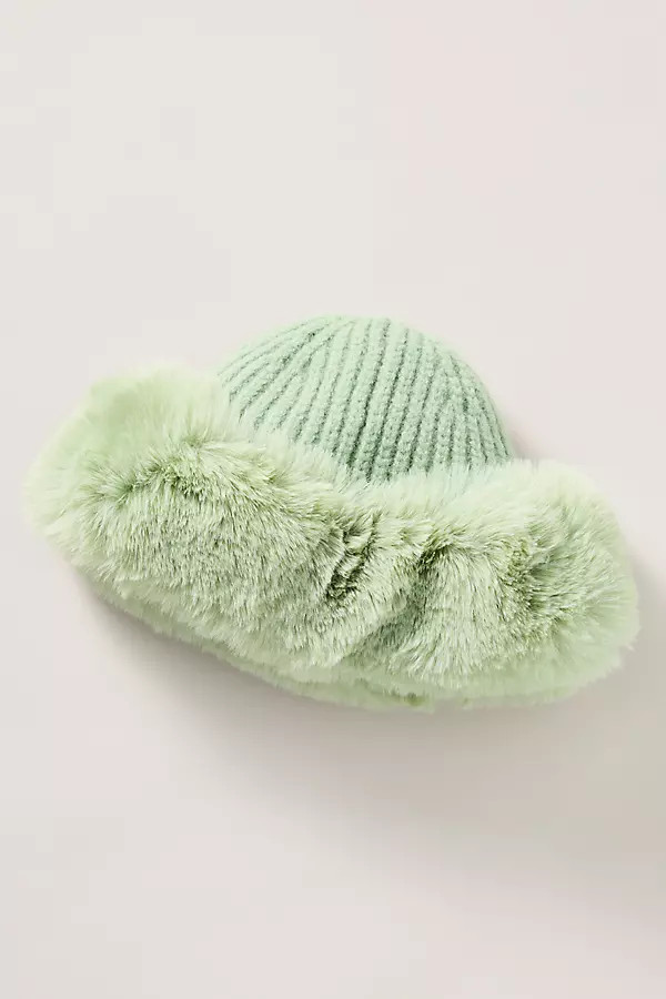Faux Fur Knit Cloche Hat | Anthropologie (US)