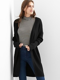 Ribbed open front cardigan | Gap US