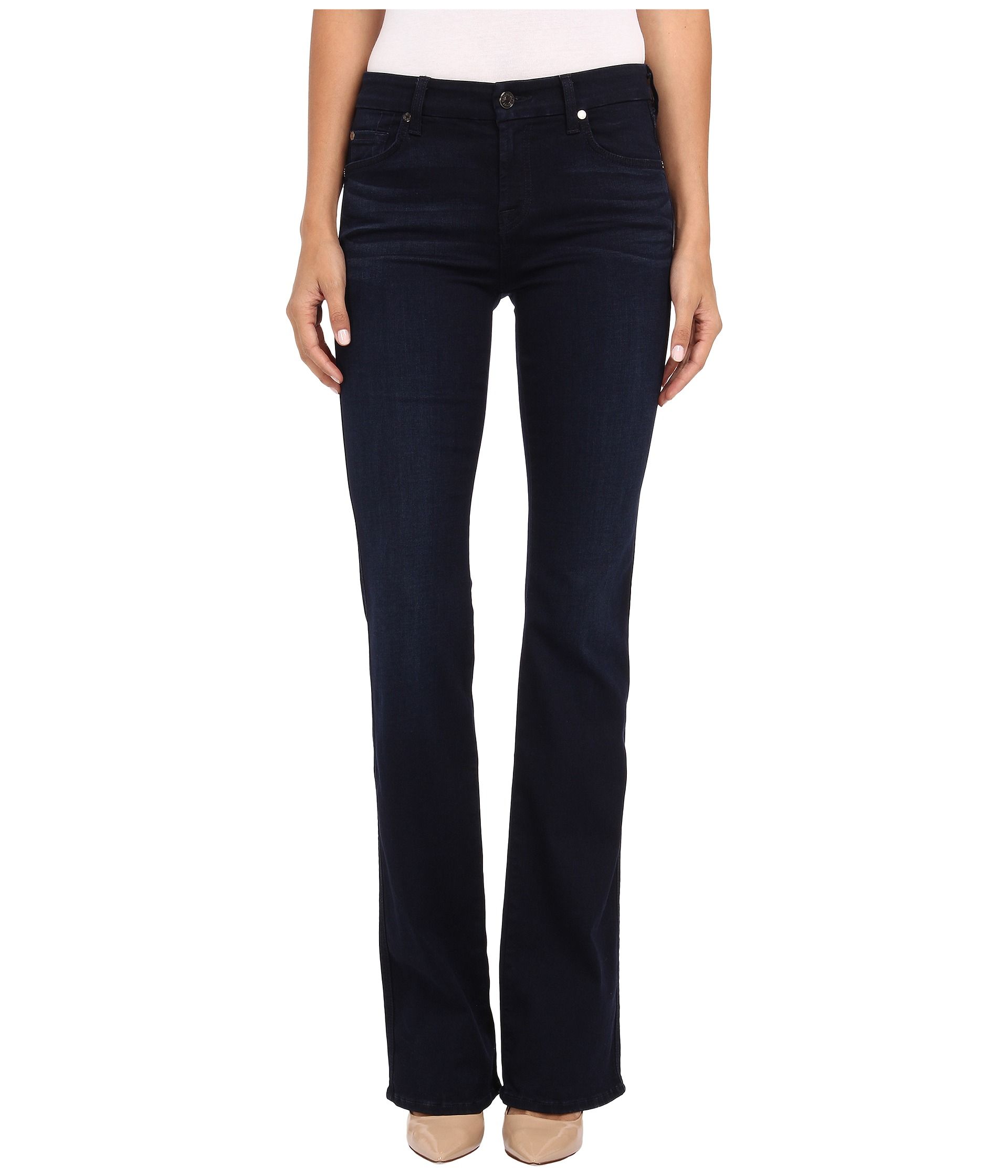 7 For All Mankind Kimmie Bootcut in Slim Illusion Luxe Rich Blue | Zappos