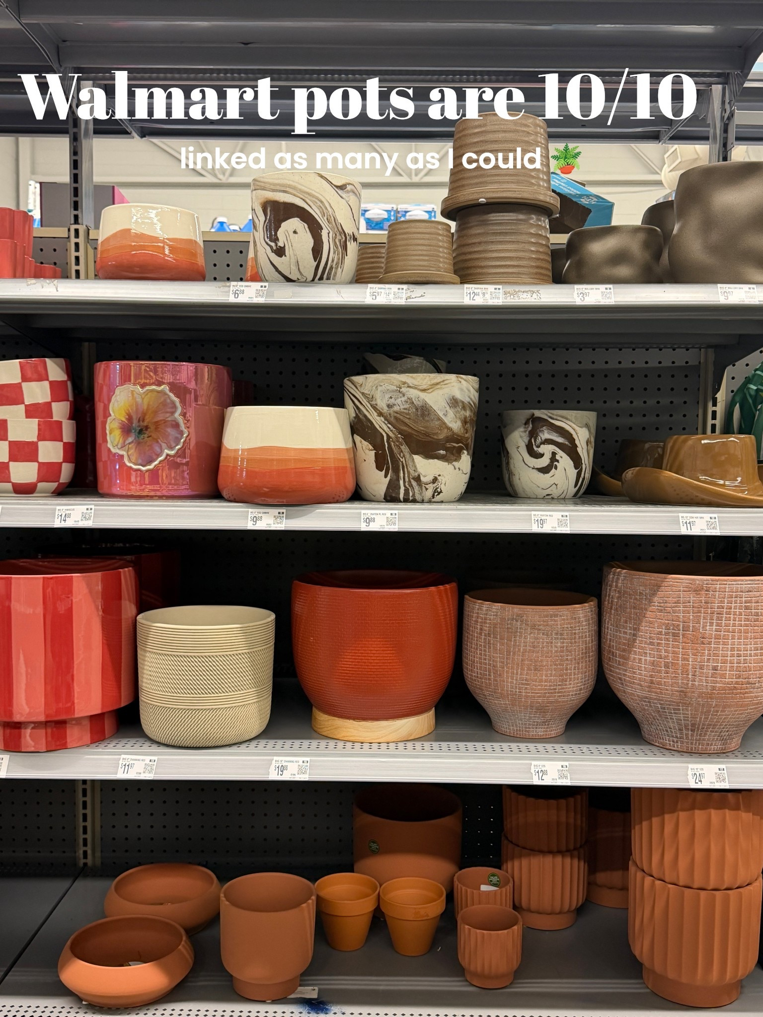 Walmart plant pots are a 10/10 🫶🏼🪴👏🏼

#LTKSeasonal #LTKHome #LTKSpringSale