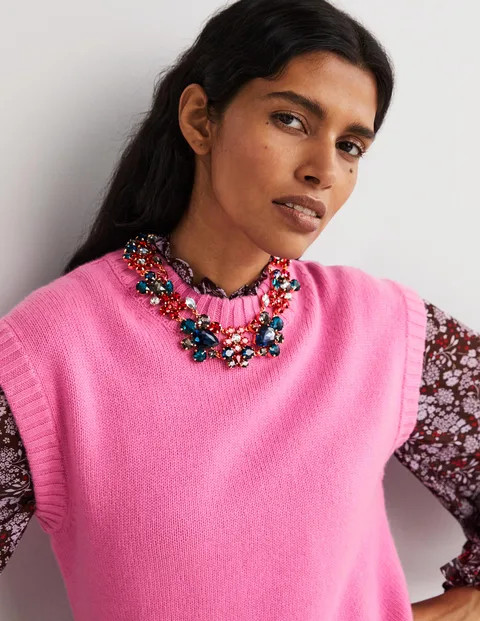 Jewel Cluster Necklace | Boden (UK & IE)