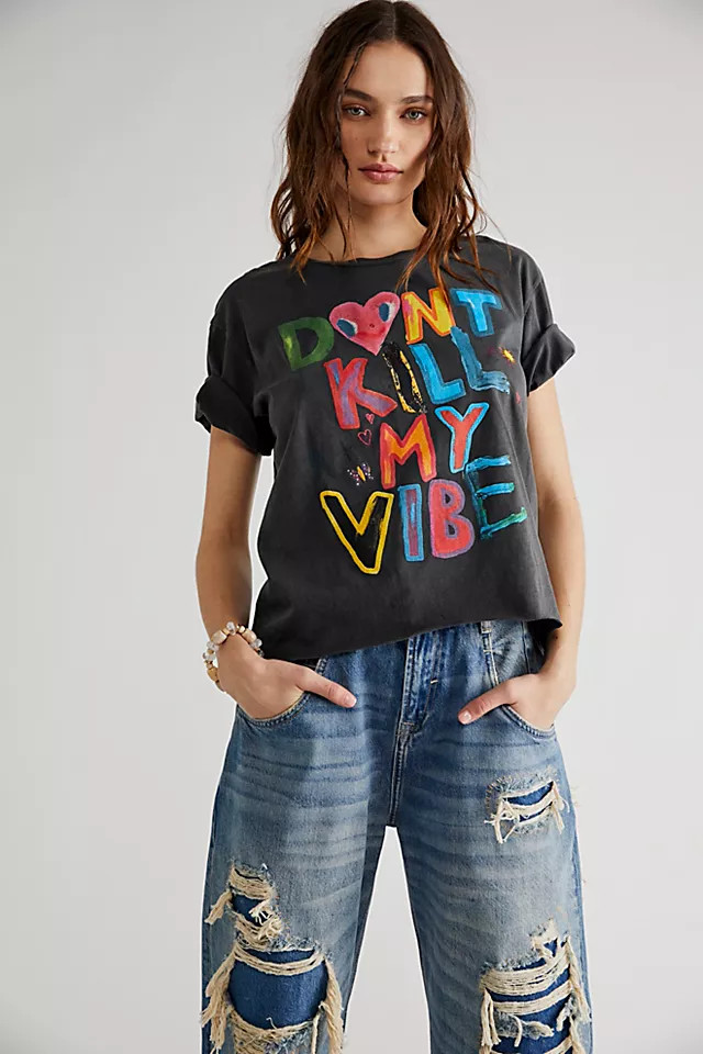 Don't Kill My Vibe Tee | Free People (Global - UK&FR Excluded)