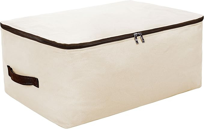Large Canvas Soft Bedding, Garment Storage Organizer Bag for Wardrobe, Oversize Breathable Soft B... | Amazon (US)