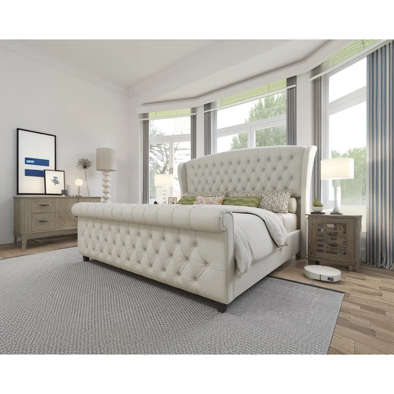 Dulane Upholstered Sleigh Bed | Wayfair North America