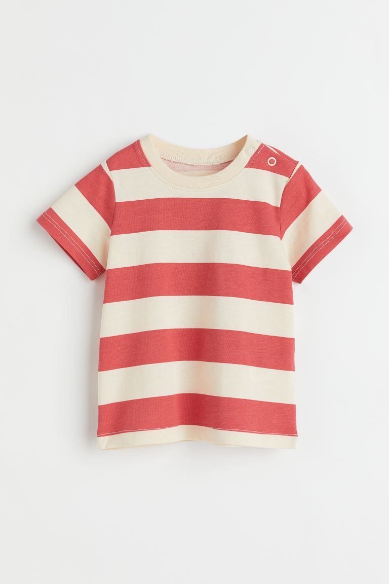 T-shirt in soft cotton jersey with a printed design. Narrow ribbing at neck. | H&M (US + CA)