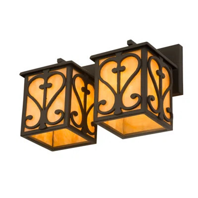 Caprice 2 - Light Dimmable Wrought Iron Armed Sconce | Wayfair North America