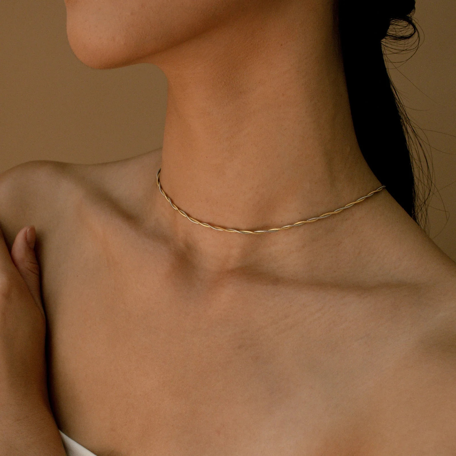 Alice Thin Snake Chain Necklace | Caitlyn Minimalist | Caitlyn Minimalist