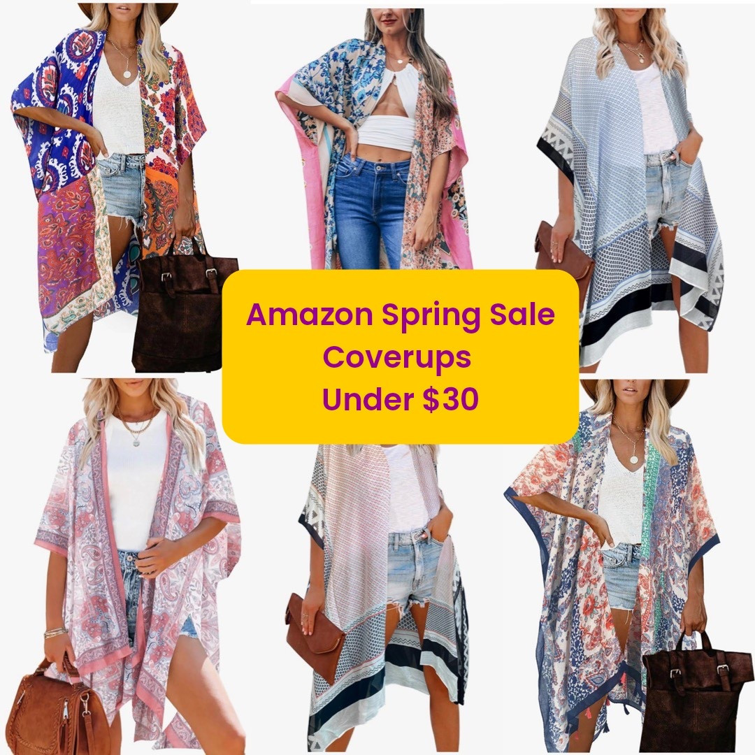 If you liked my coverup from my last post, here are more pretty patterns and they are all under $30! #coverup #swim #vacationstyle #swim

#LTKSwim #LTKSeasonal