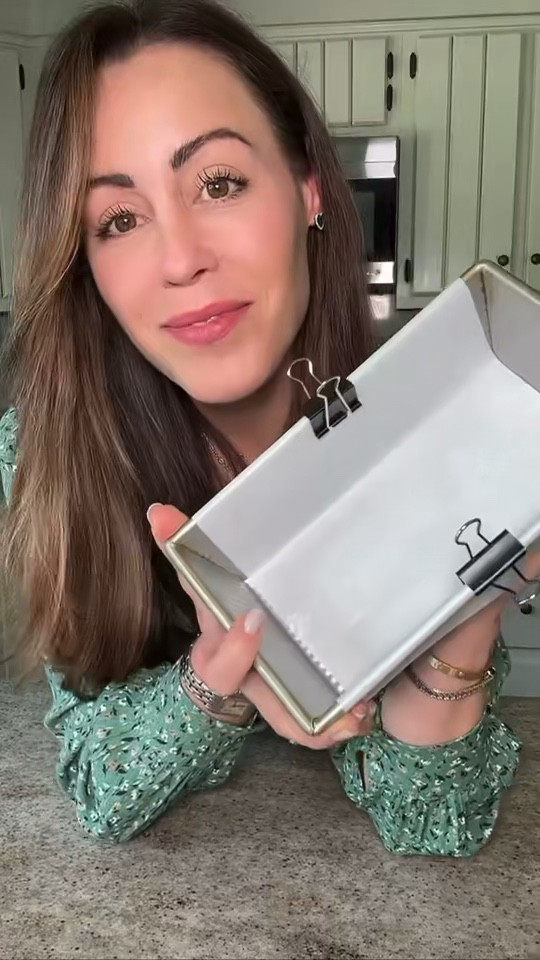 The EASIEST way to line a baking pan and the only method I use.  Save this for the next time you make a bread or cake!

#LTKunder50 #LTKhome #LTKFind