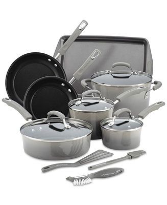 Rachael Ray 14-Pc. Nonstick Cookware Set, Created for Macy's & Reviews - Cookware Sets - Macy's | Macys (US)