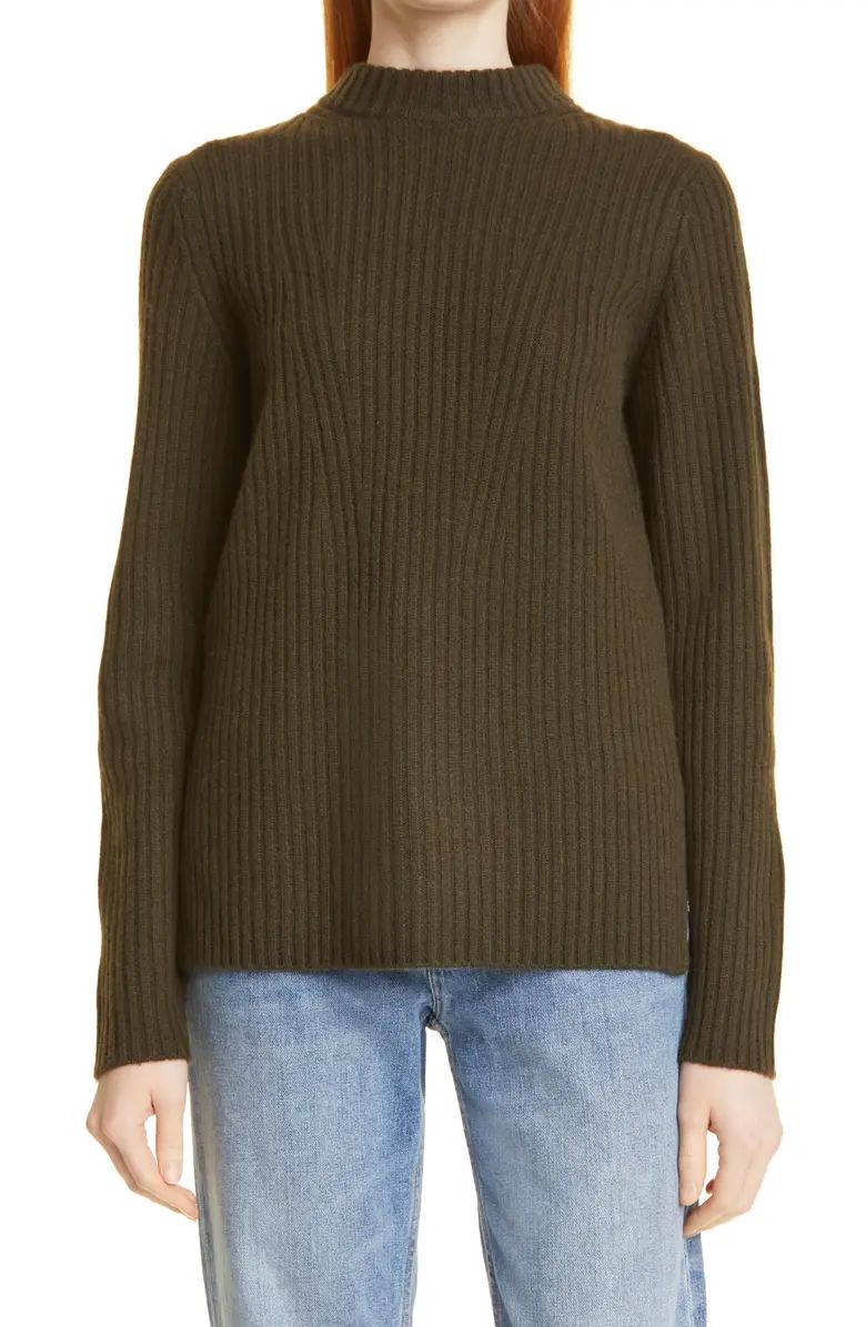 Vince Ribbed Wool & Cashmere Mock Neck Sweater | Nordstromrack | Nordstrom Rack