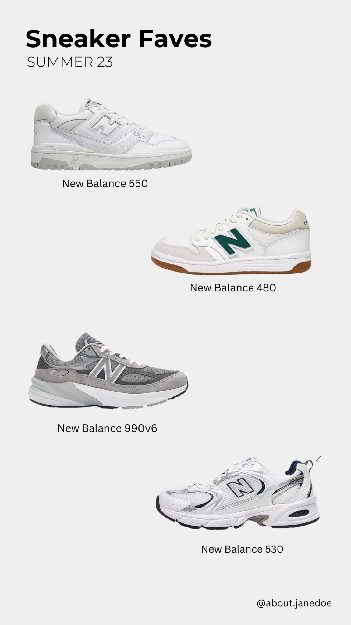 Favorite Sneakers for Summer 2023 — New Balance Edition 

#LTKSeasonal #LTKshoecrush #LTKFind