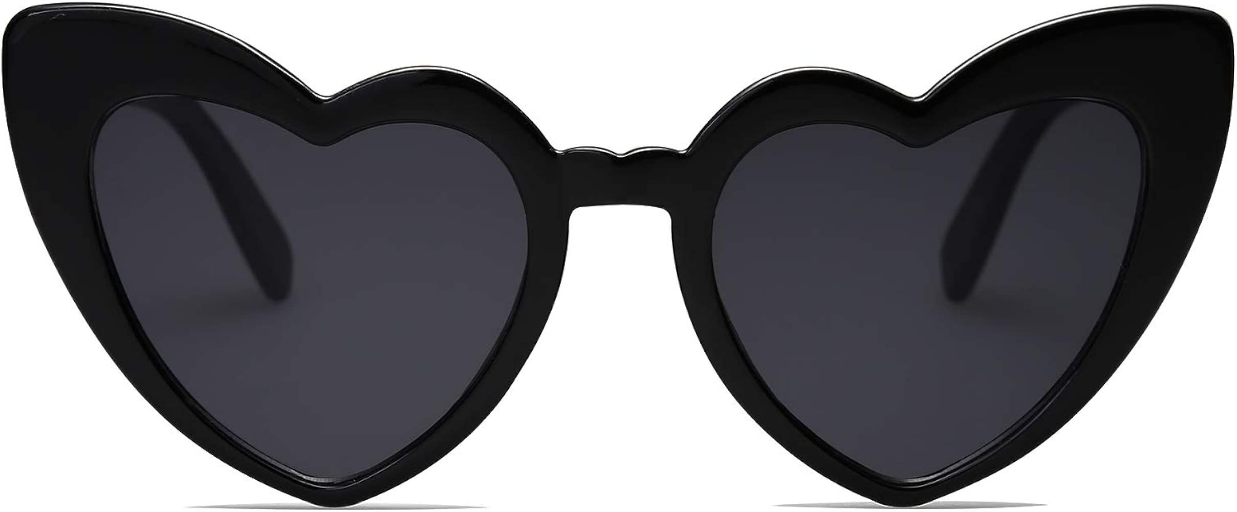 Heart Shaped Sunglasses Clout Goggle Vintage Cat Eye Mod Style Retro Glasses Kurt Cobain | Amazon (US)