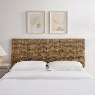 CROSLEY FURNITURE Edgewater Seagrass King Headboard | The Home Depot