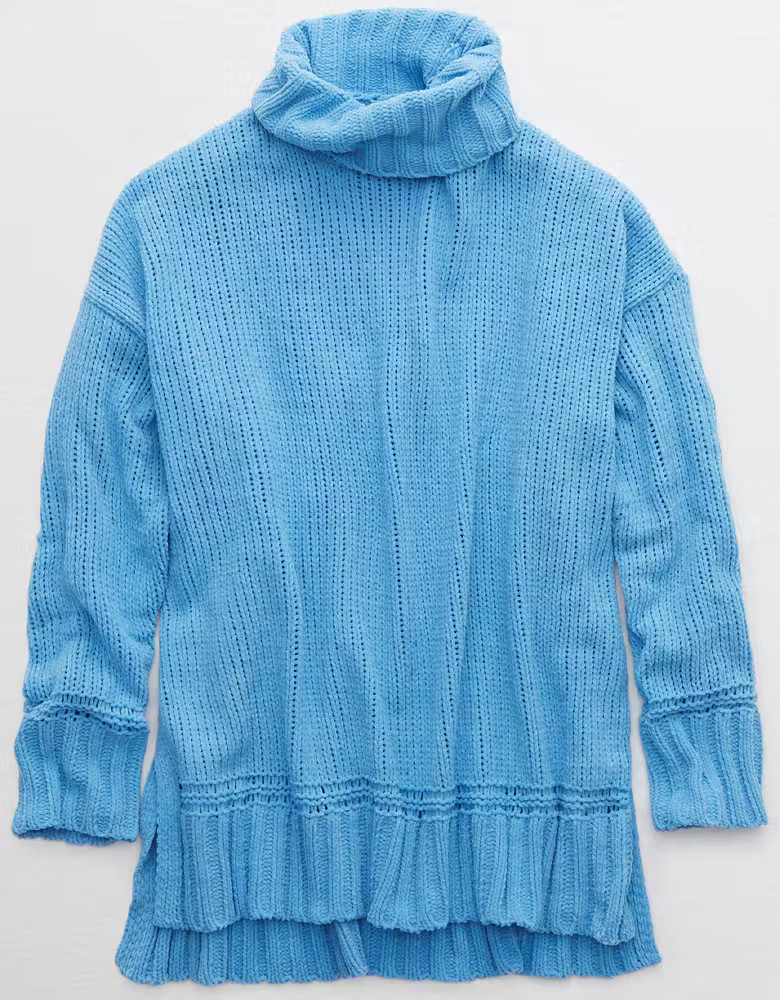 Aerie Chenille Oversized Turtleneck | American Eagle Outfitters (US & CA)