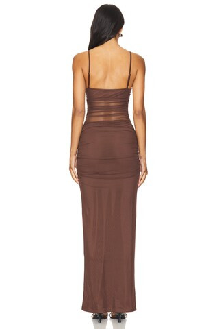 Celeste Maxi Dress in Chocolate Brown | Revolve Clothing (Global)