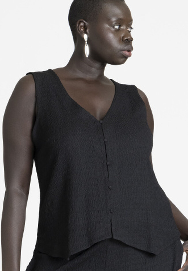 Textured Vest | Eloquii