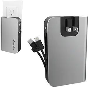 myCharge Portable Charger Power Bank - HubMax 10050 mAh Universal External Battery Pack | Foldabl... | Amazon (US)