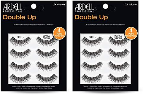 Ardell Double Up Wispies False Eyelashes - Double-Layered for Extra Volume & Dramatic Look, Natur... | Amazon (US)