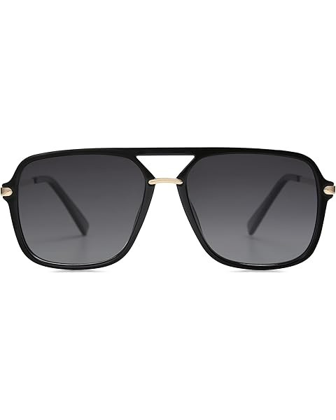 SOJOS Retro Polarized Aviator Sunglasses for Women Men Classic 70s Vintage Trendy Square Aviators... | Amazon (US)