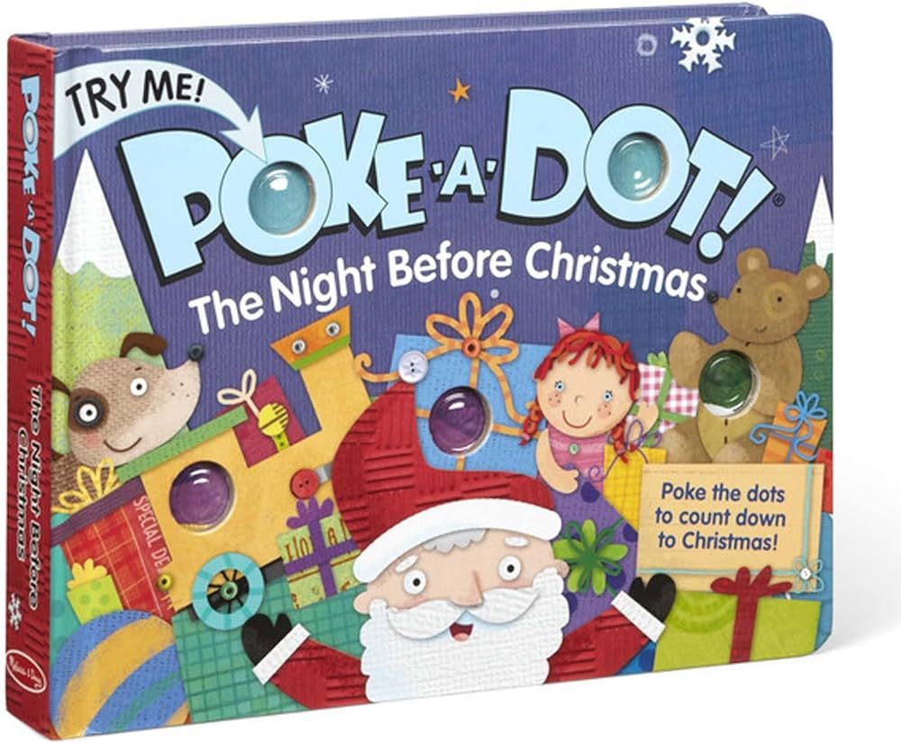 Melissa & Doug Children's Book - Poke-a-Dot:The Night Before Christmas (Board Book with Buttons t... | Amazon (US)