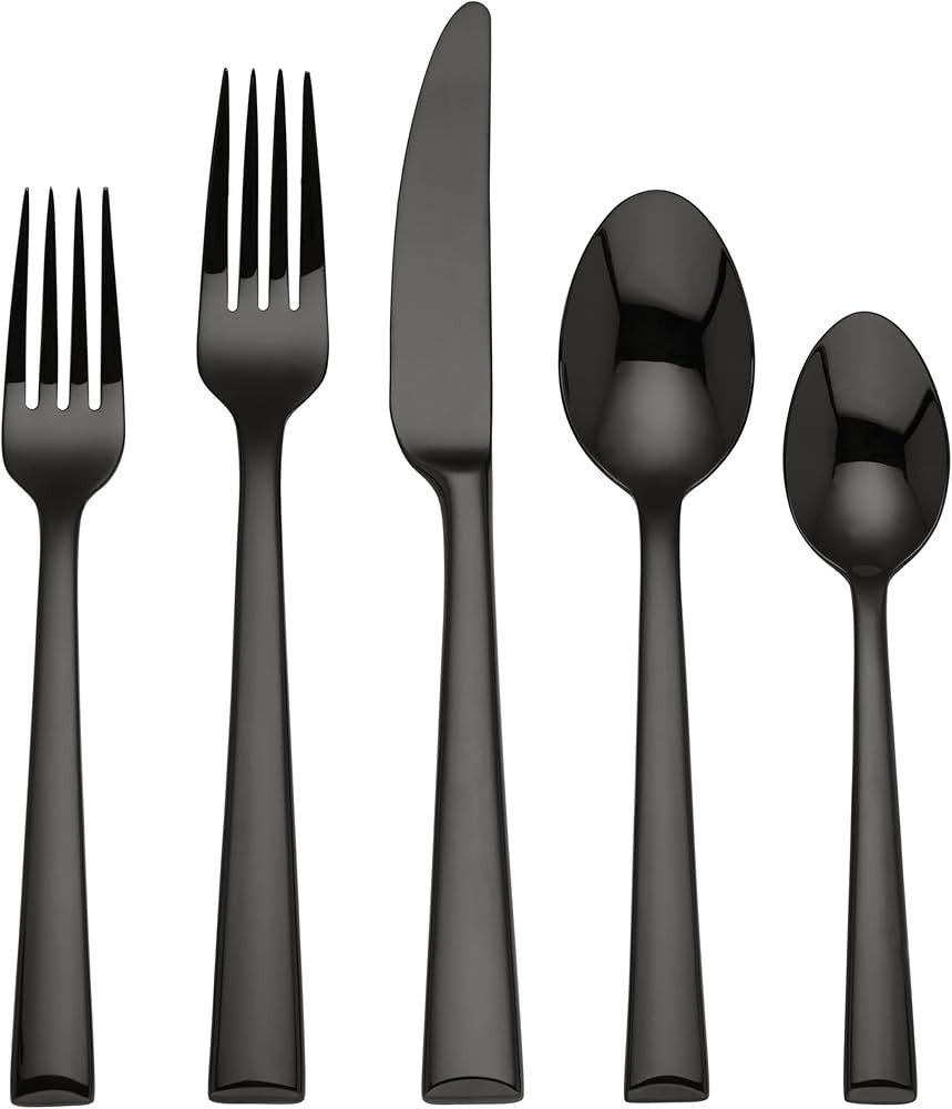 Lenox Onyx 5-Piece Place Setting, 1.00 LB, Black | Amazon (US)