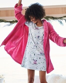 Plush Short Robe | SOMA