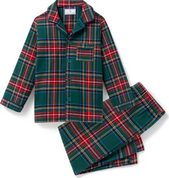 Petite Plume Kids' 2-Piece Kensington Tartan Pajamas | Nordstrom | Nordstrom