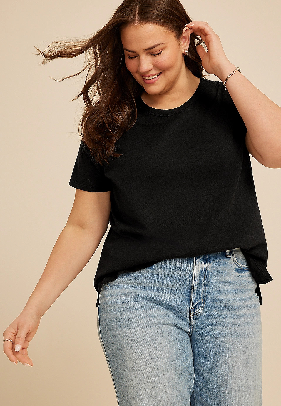 Plus Size 24/7 Dawson Crew Neck Tee | Maurices