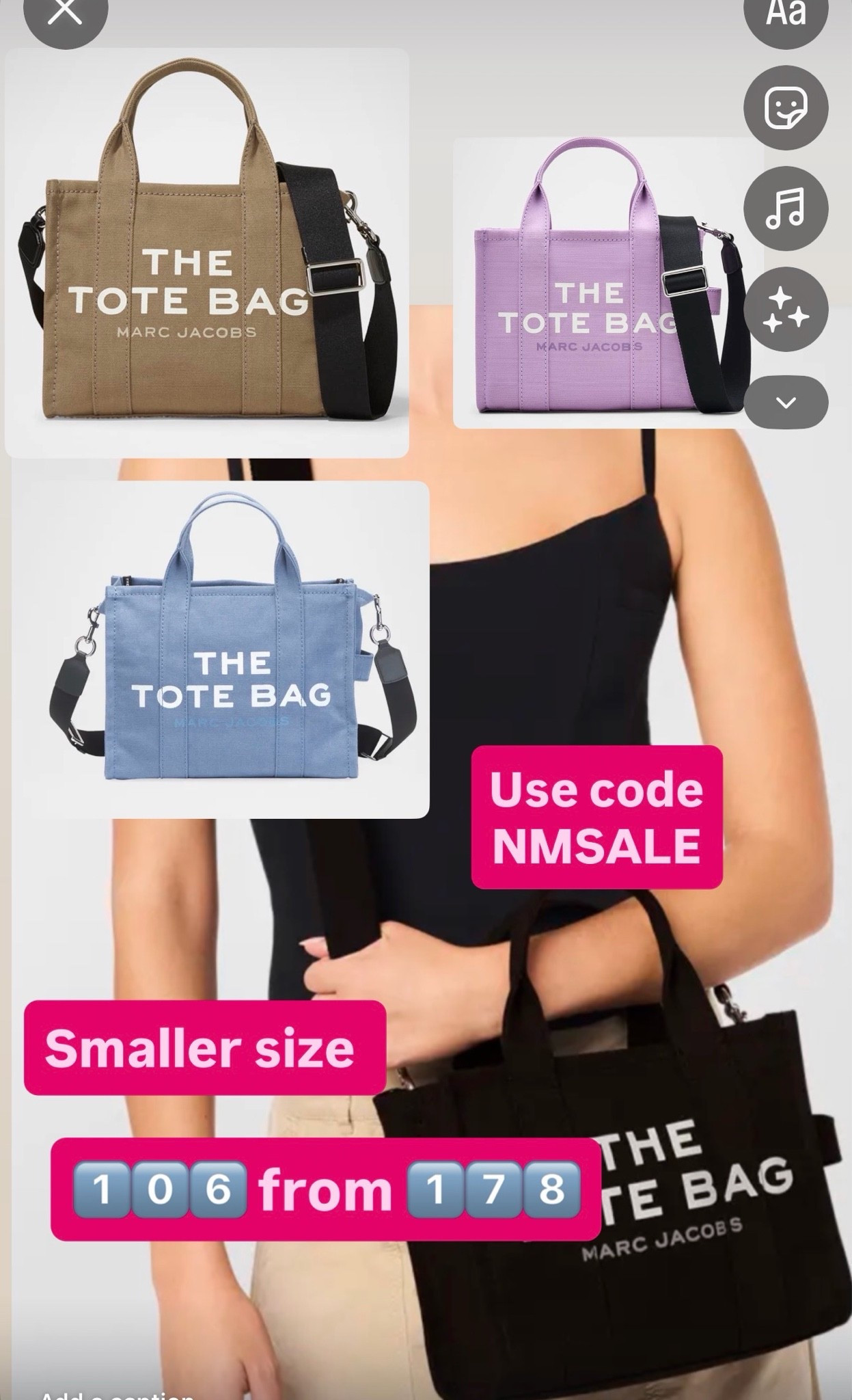 Marc Jacob’s canvas tote sale 
Small sz 
Use code
NMSALE

#LTKSaleAlert #LTKSeasonal #LTKootd
