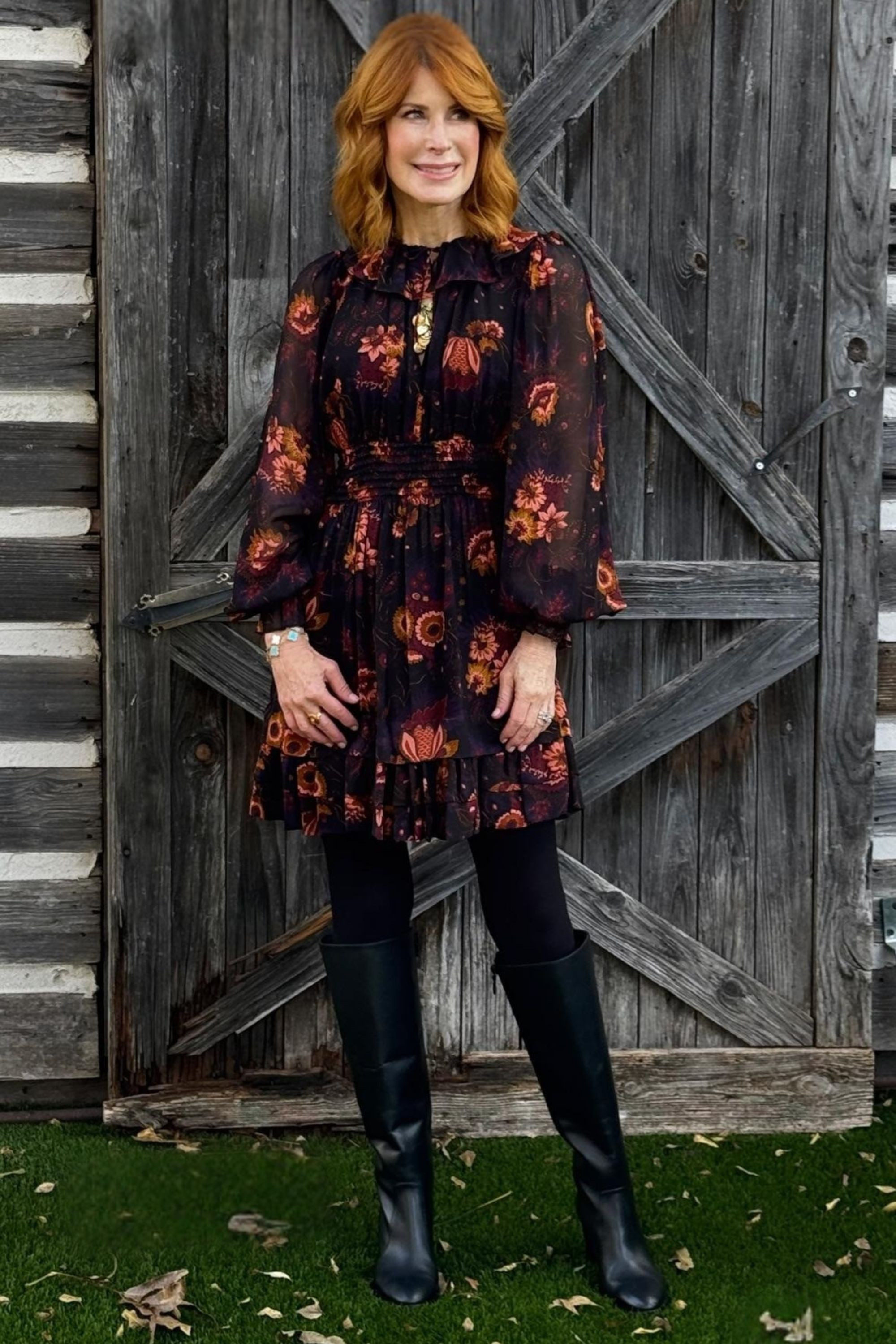 This dress is on major sale today, and I love how easy it is to wear for so many occasions. I can style it for a Christmas tree outing, Fall family photos, or even a holiday party with a winter coat and loafers. It’s a great option if you want something feminine and polished without going the sweater-dress route. 

#LTKHoliday #LTKOver40 #LTKSaleAlert