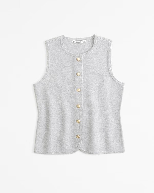 The A&F Mara Crew Sweater Vest | Abercrombie & Fitch (US)