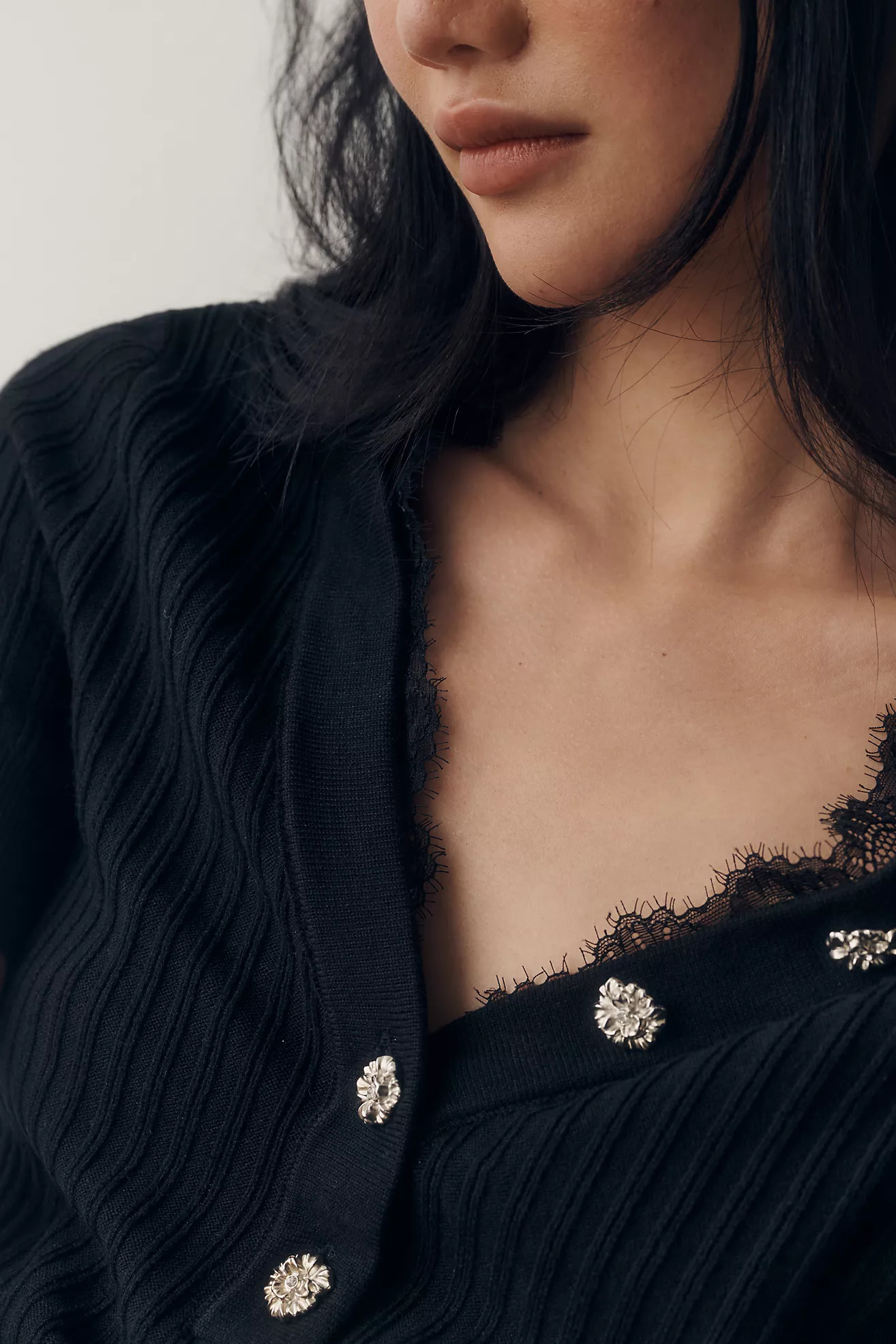 Maeve Lace-Trim Sweater | Anthropologie (US)