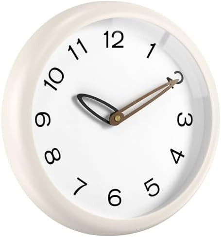 lanktoo Modern Wall Clock,Battery Operated,Tempered Glass,12" Silent Clocks for Living Room,Bedro... | Amazon (US)