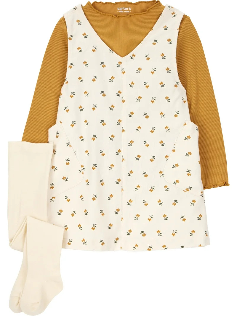 Carter's Child of Mine Toddler Girl Dress Set, 3-Piece, Sizes 12M-5T | Walmart (US)