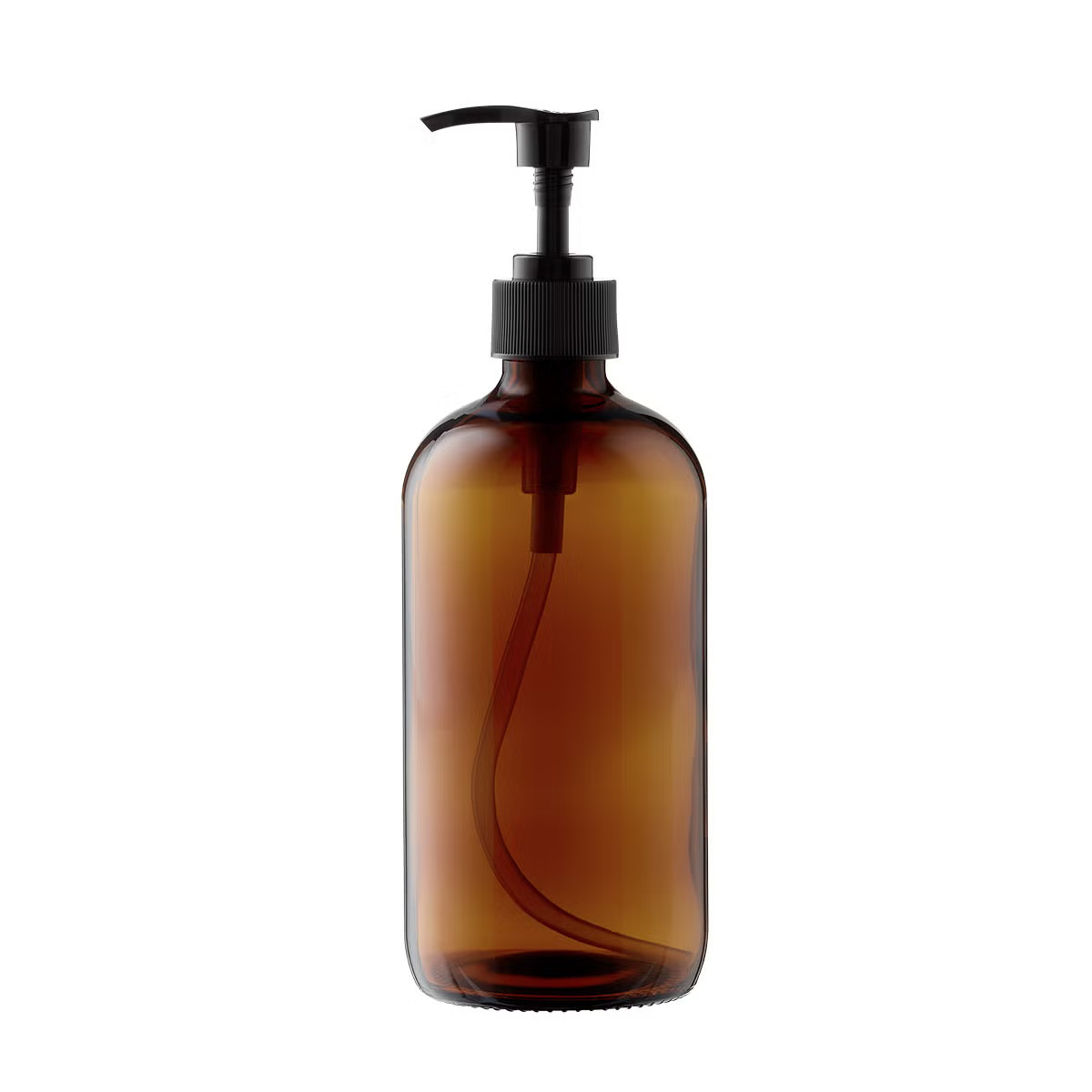 Murchison-Hume 17 oz. Glass Pump Bottle Amber | The Container Store