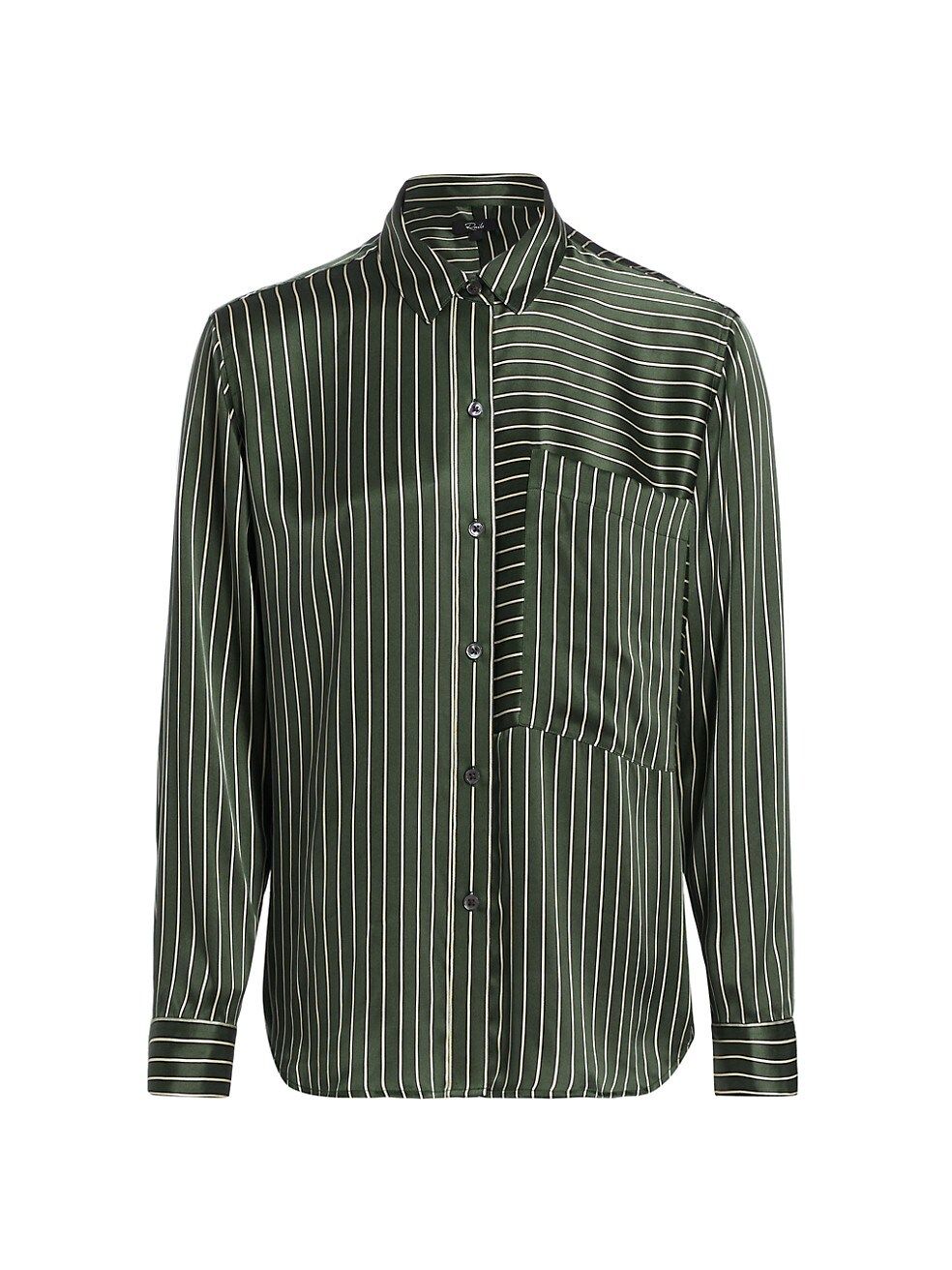 Rails Spencer Silk Charmeuse Button-Front Shirt | Saks Fifth Avenue