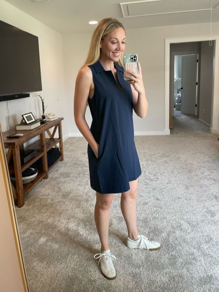 All day Polo dress (small) love this for running around, lunch at the club or whatever the day brings. MEREDITH20 at checkout saves you 20% @fahertybrand 

#LTKSeasonal #LTKfit #LTKFind
