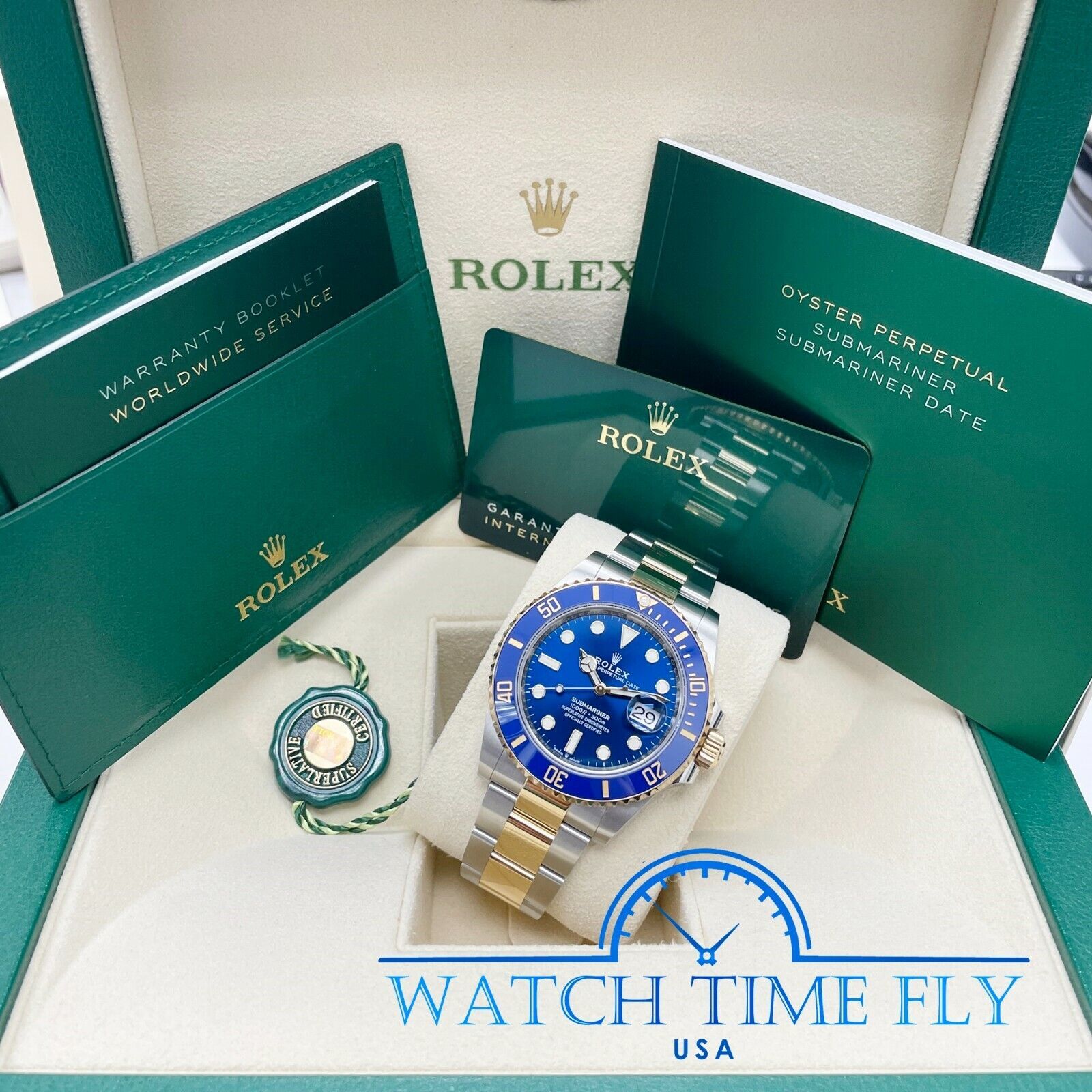 Rolex 2022 Submariner 41mm 126613 Blue Dial Date Steel and Yellow Gold Two Tone | eBay US