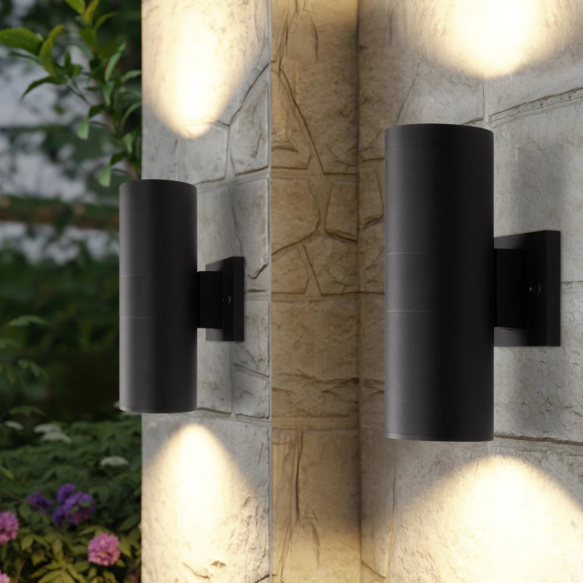 Raley 2- Bulb Outdoor Wall Lantern (Set of 2) | Wayfair North America