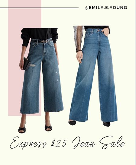 Express, jeans, wide leg jeans, spring outfit 

#LTKSpringSale #LTKSeasonal #LTKstyletip