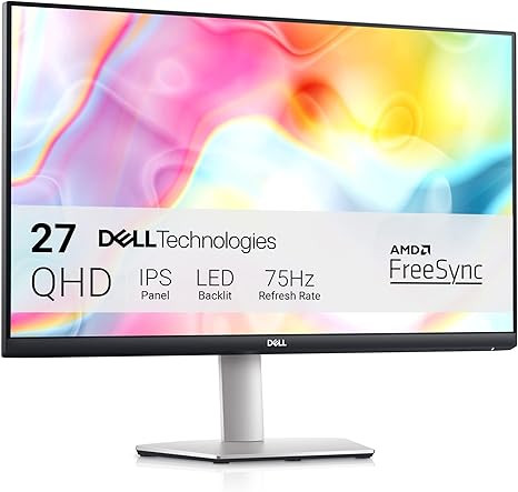 Dell S2722DC Monitor - 27-inch WQHD (2560x1440) 75Hz 4Ms Display, AMD FreeSync, Built in Speaker,... | Amazon (US)