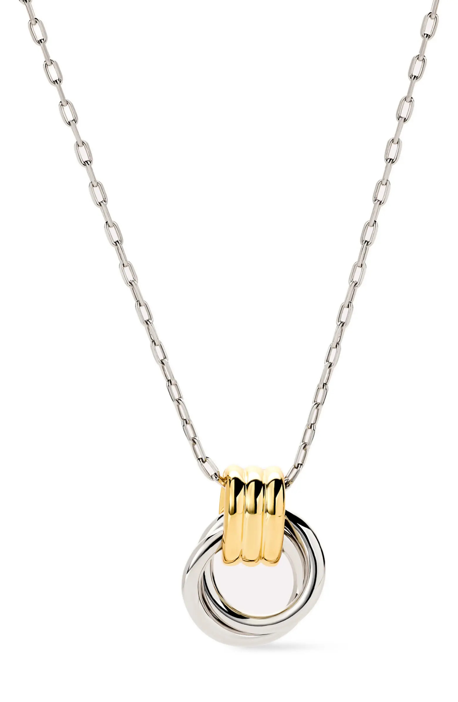 Palmer Mixed Metal Pendant Necklace | Nordstrom