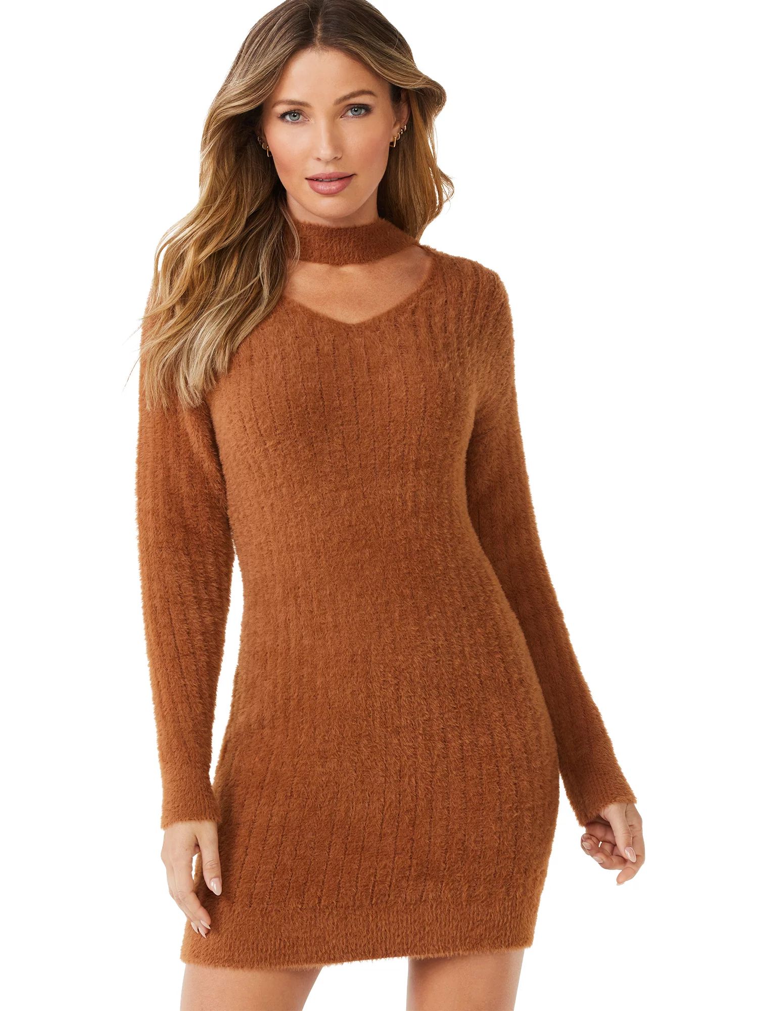 Sofia Jeans by Sofia Vergara Women's Cutout Sweater Dress - Walmart.com | Walmart (US)