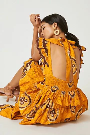 Adrienne Ruffled Boho Maxi Dress | Anthropologie (US)