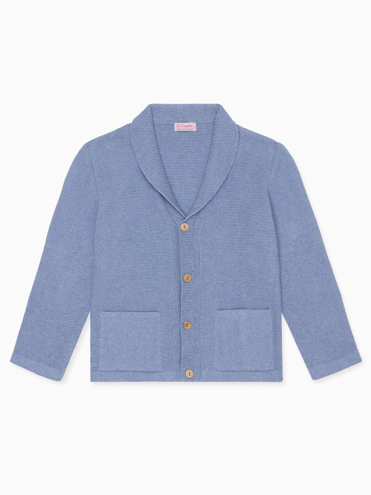 Indigo Selvas Cotton Boy Cardigan | La Coqueta (US)