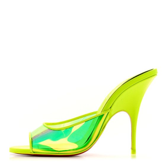PVC Just Arch 100 Slide Sandals 37.5 Neon Yellow | FASHIONPHILE (US)