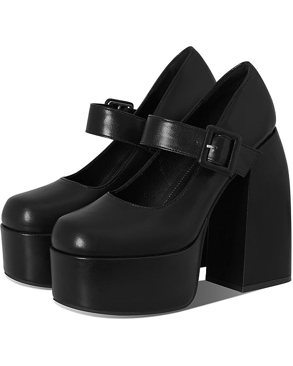 VOMIRA Platform Pumps Shoes for Women Round Toe Ankle Buckle Strap Chunky High Heels Platform Mar... | Amazon (US)