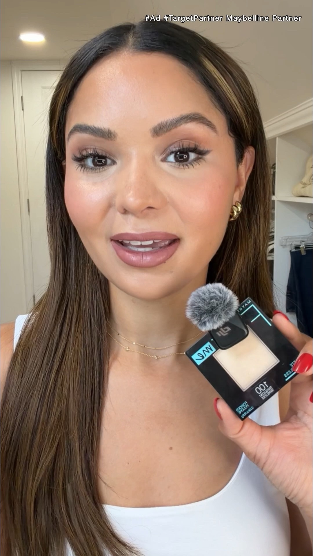 #Ad I can always count of my favorite @maybelline fit me foundation + matte + poreless pressed powder for any special events coming up! The perfect combo for a long lasting makeup routine. Shop all of my favorite products including the Maybelline Sky high mascara at @Target! Linked everything in my LTK @targetstyle #TargetPartner #target #maybellinepartner